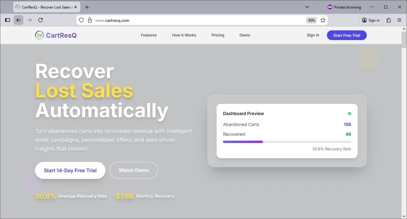 CartResQ screenshot
