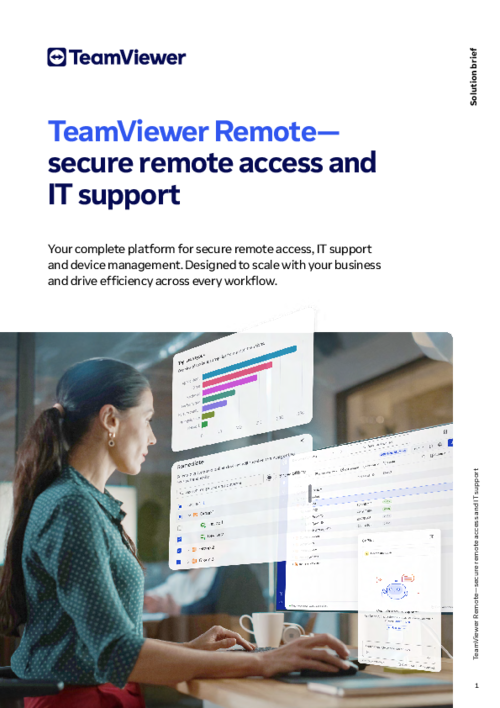 TeamViewer Remote— secure remote access and IT support