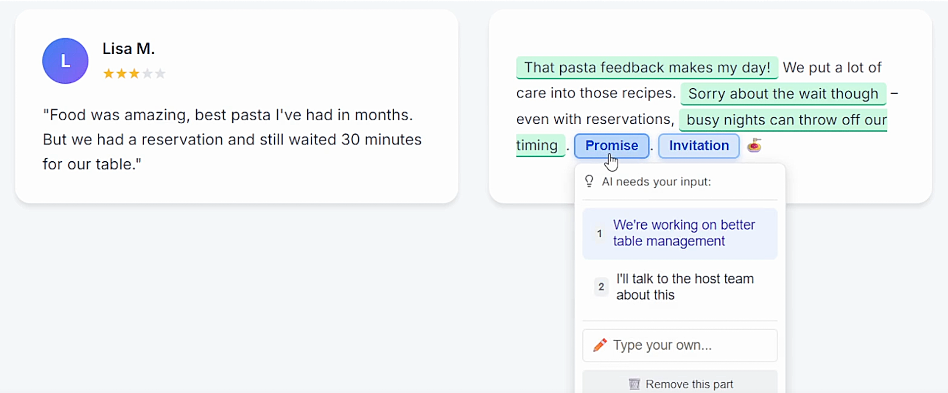 ReviewResponder screenshot