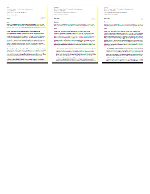 Forrester Wave™ Translation Management Systems Report