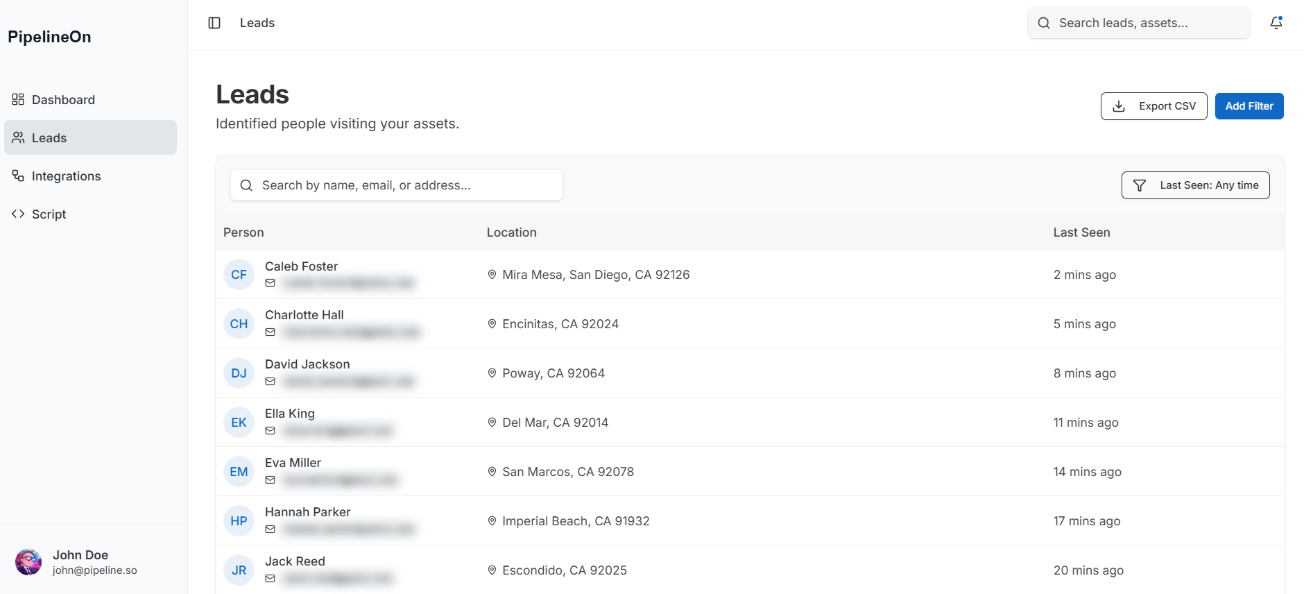 Pipeline screenshot
