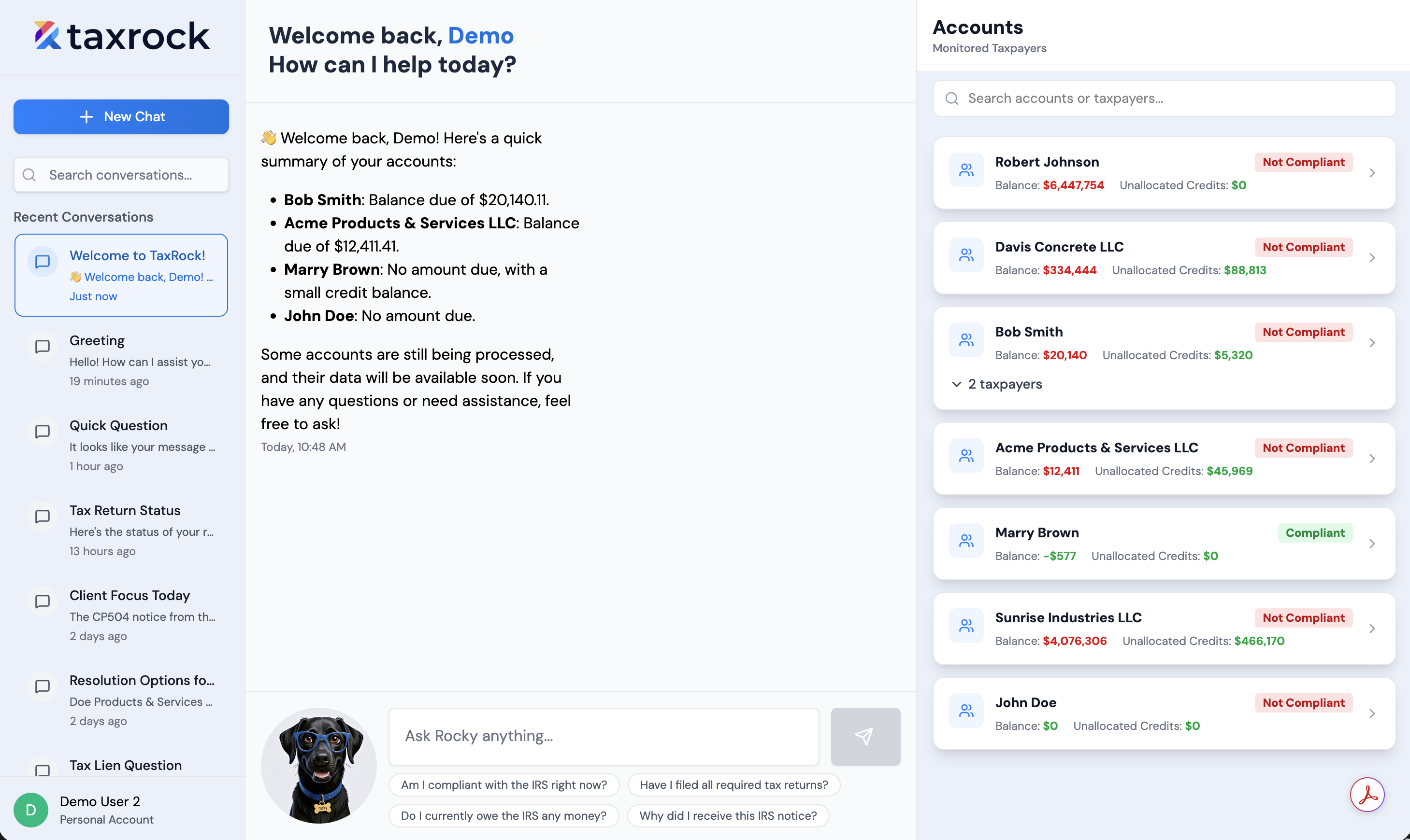 TaxRock screenshot