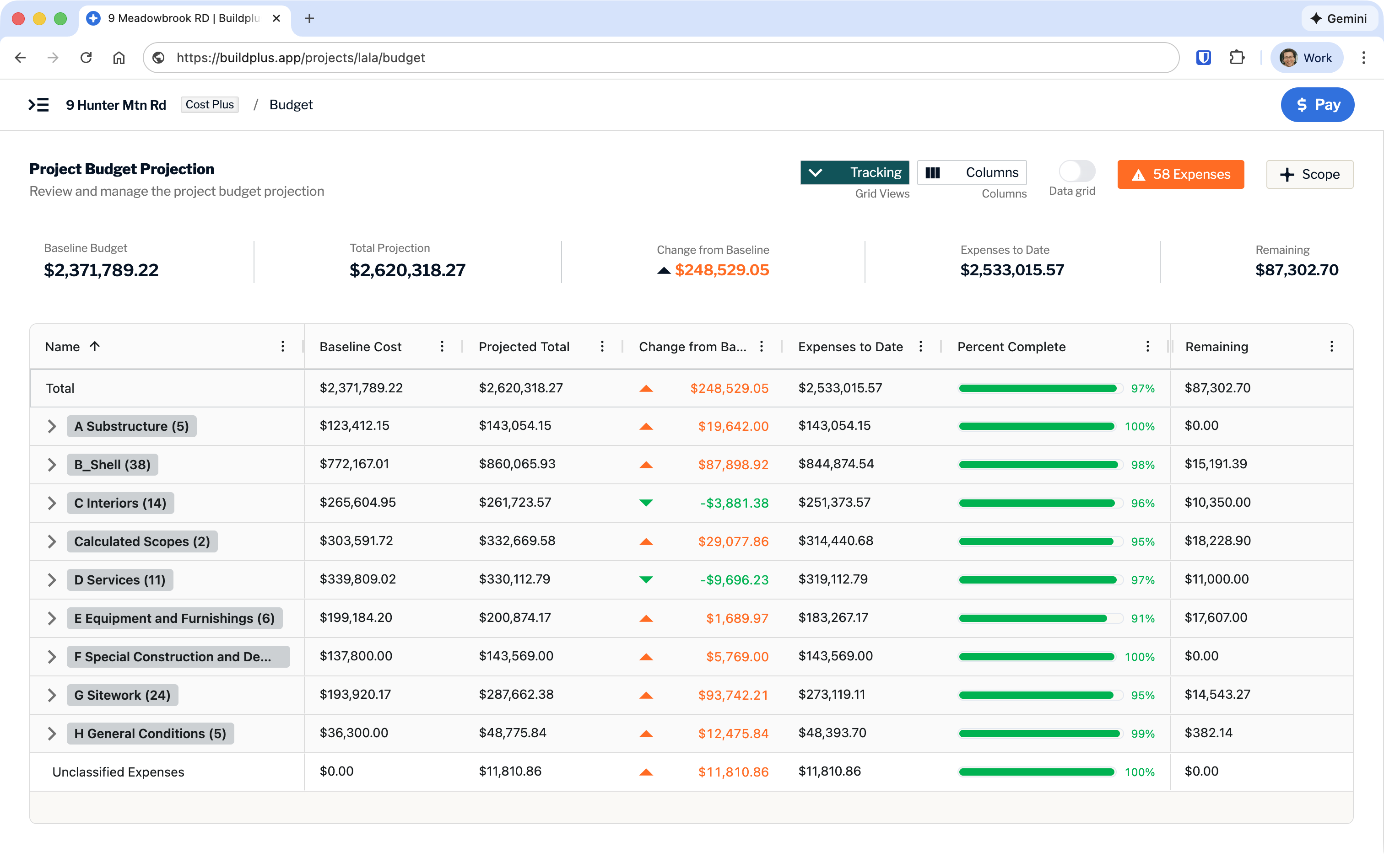 Buildplus screenshot