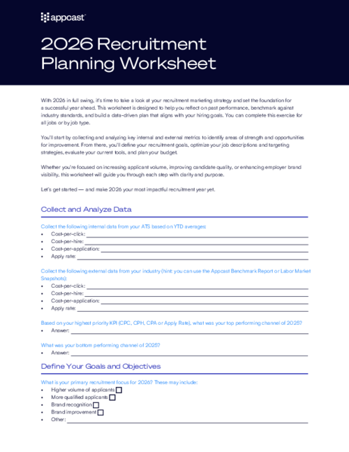 2026 Recruitment Planning Worksheet