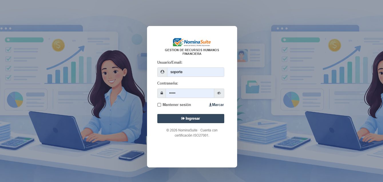 software de nómina screenshot