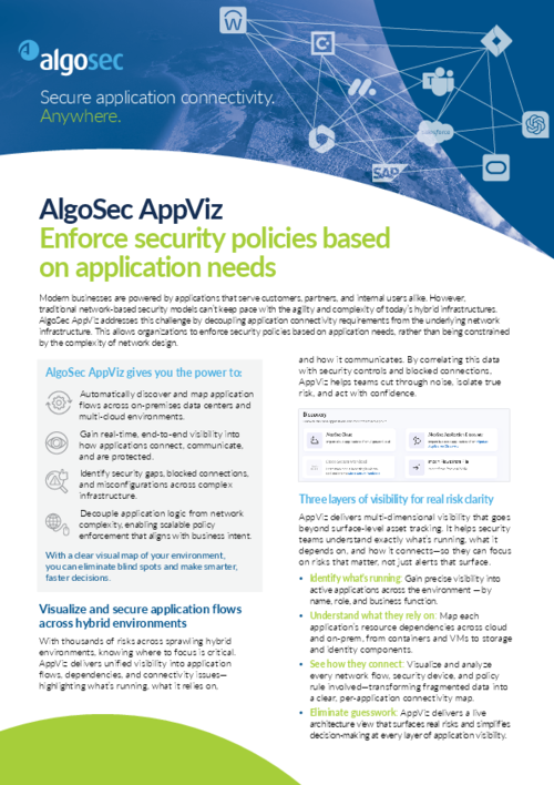 AlgoSec AppViz