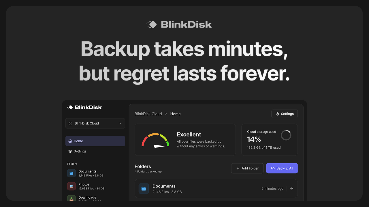 BlinkDisk screenshot