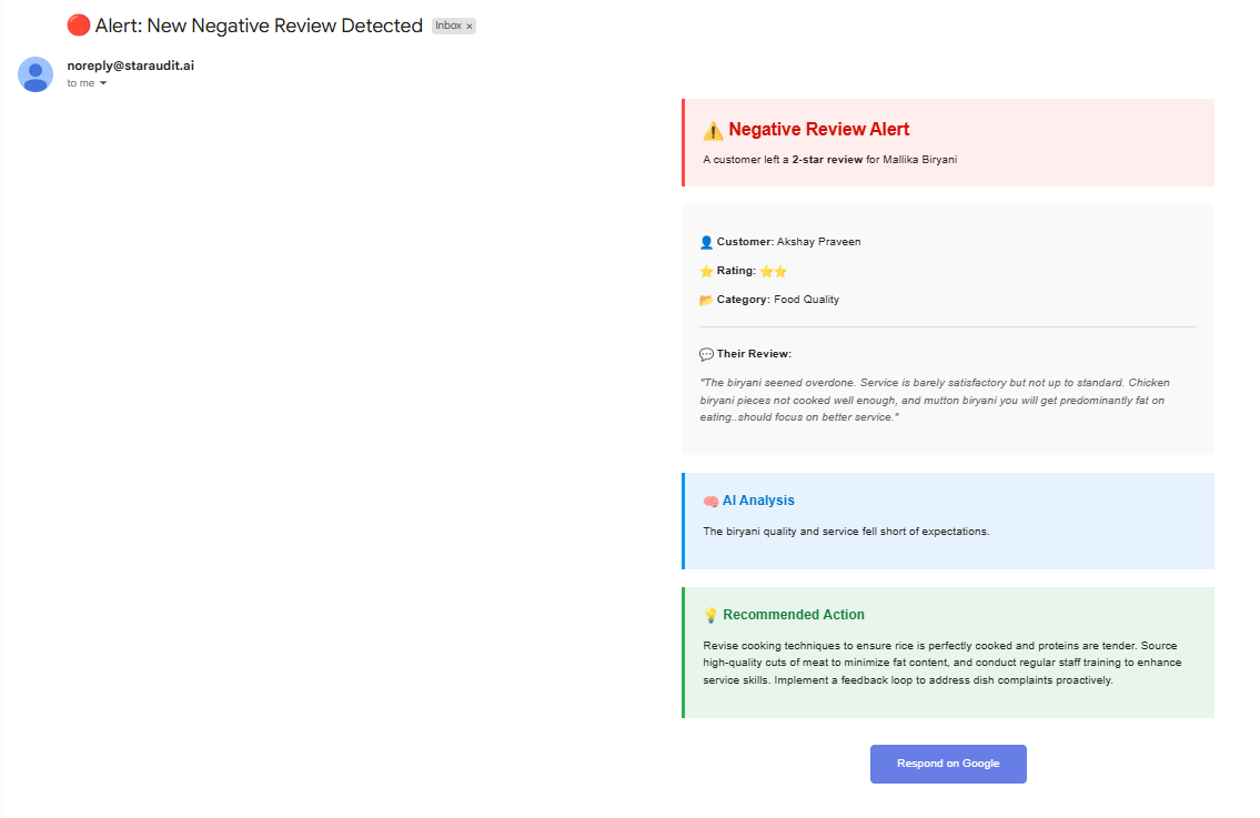 Staraudit screenshot