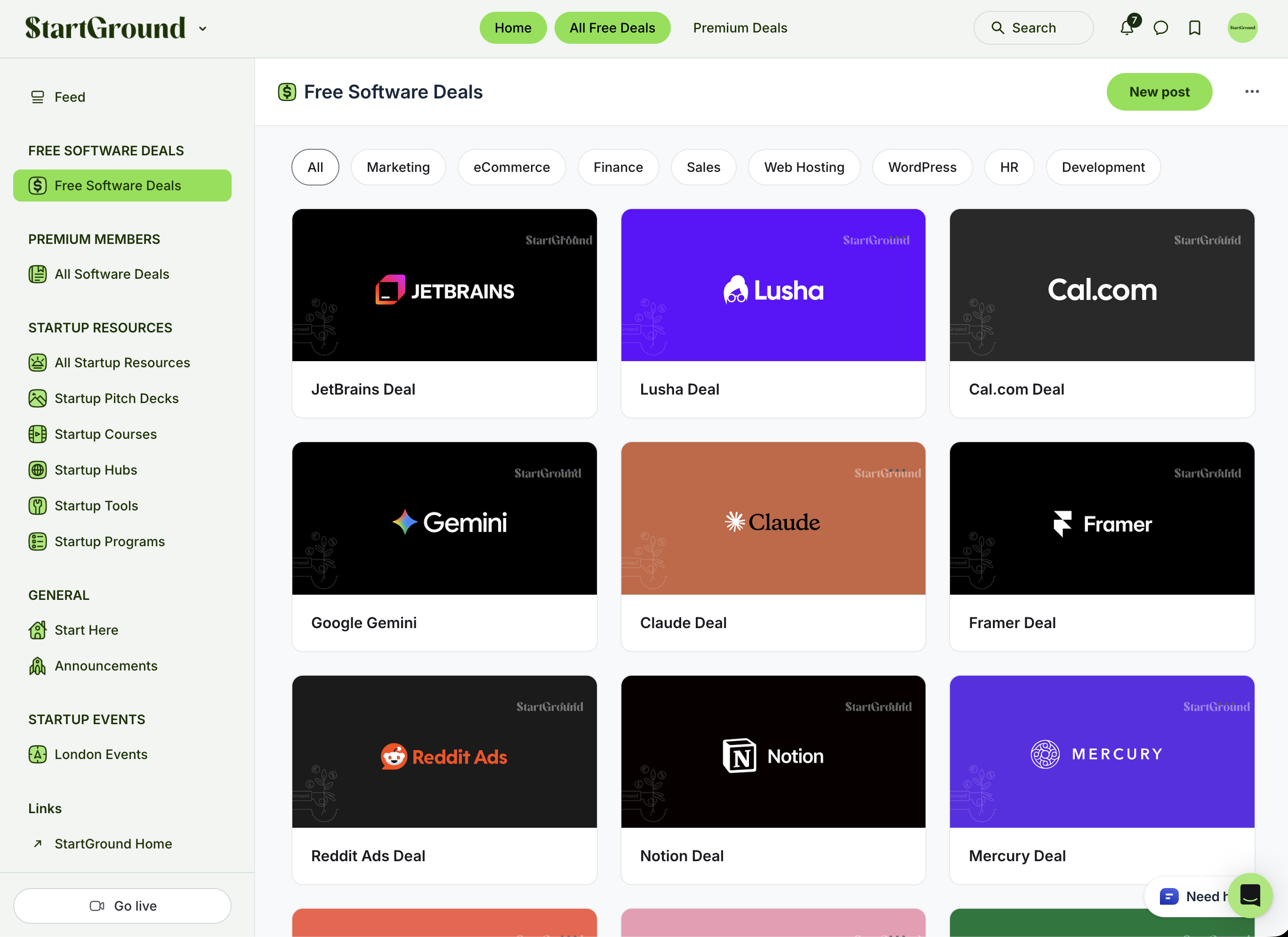 StartGround screenshot