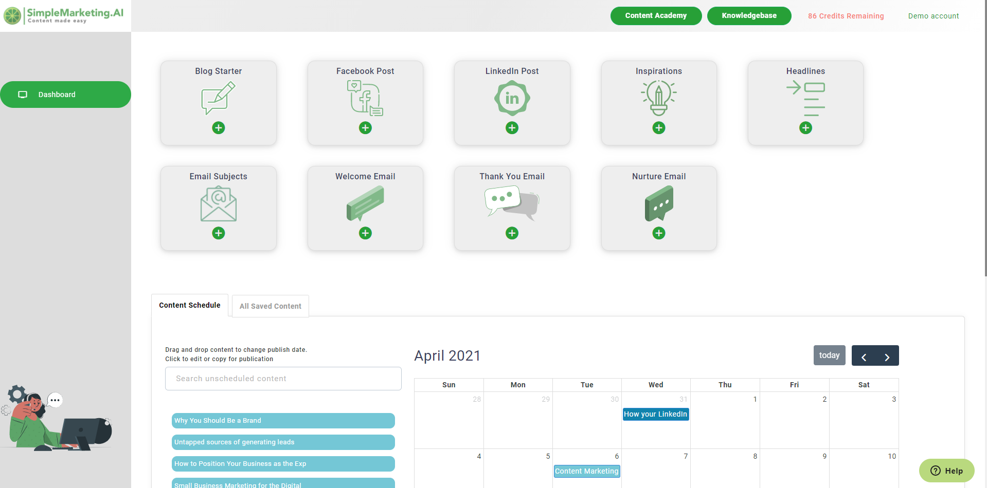 SimpleMarketing.AI preview