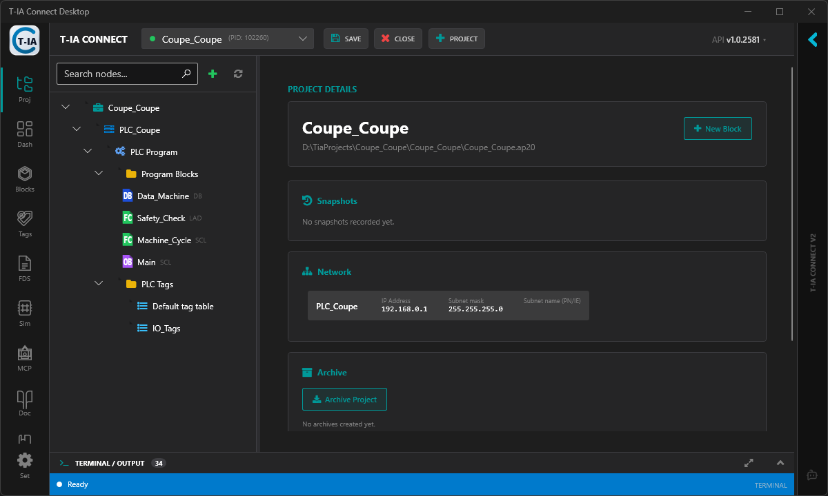 T-IA Connect screenshot