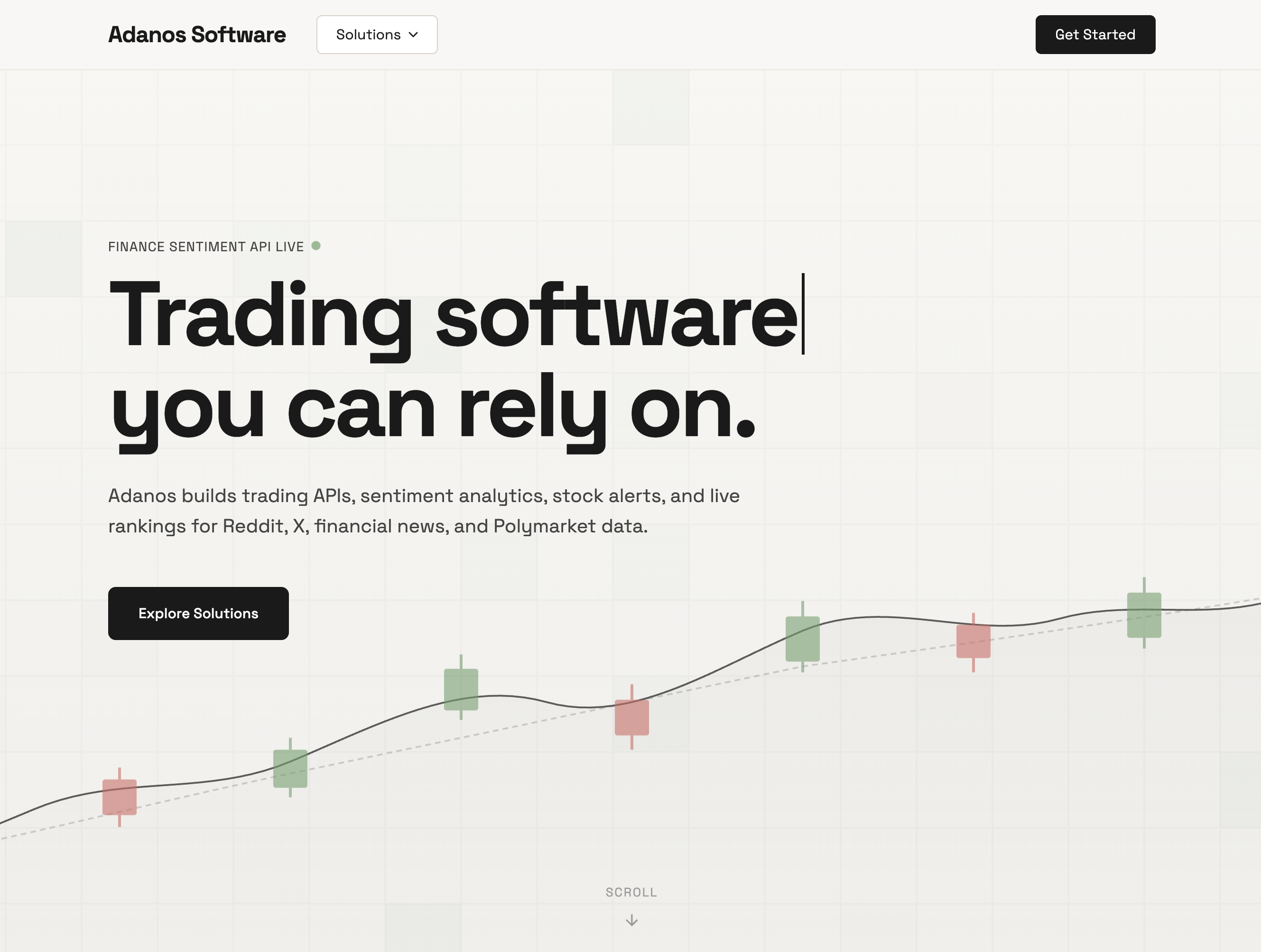 Adanos Finance Sentiment API screenshot