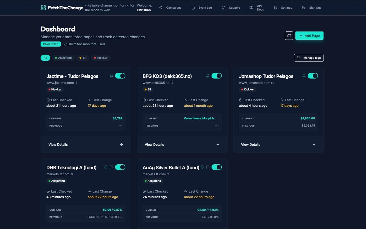 FetchTheChange screenshot