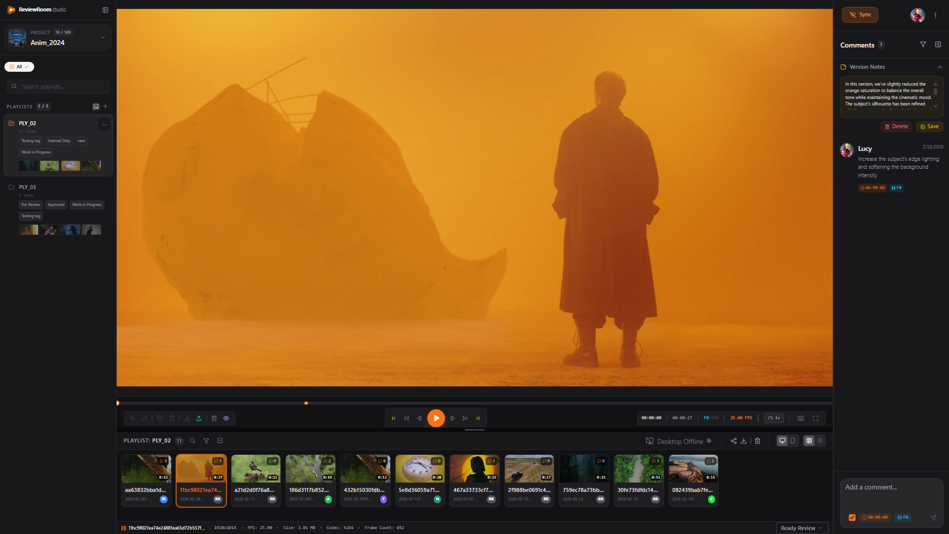ReviewRoom.Studio screenshot