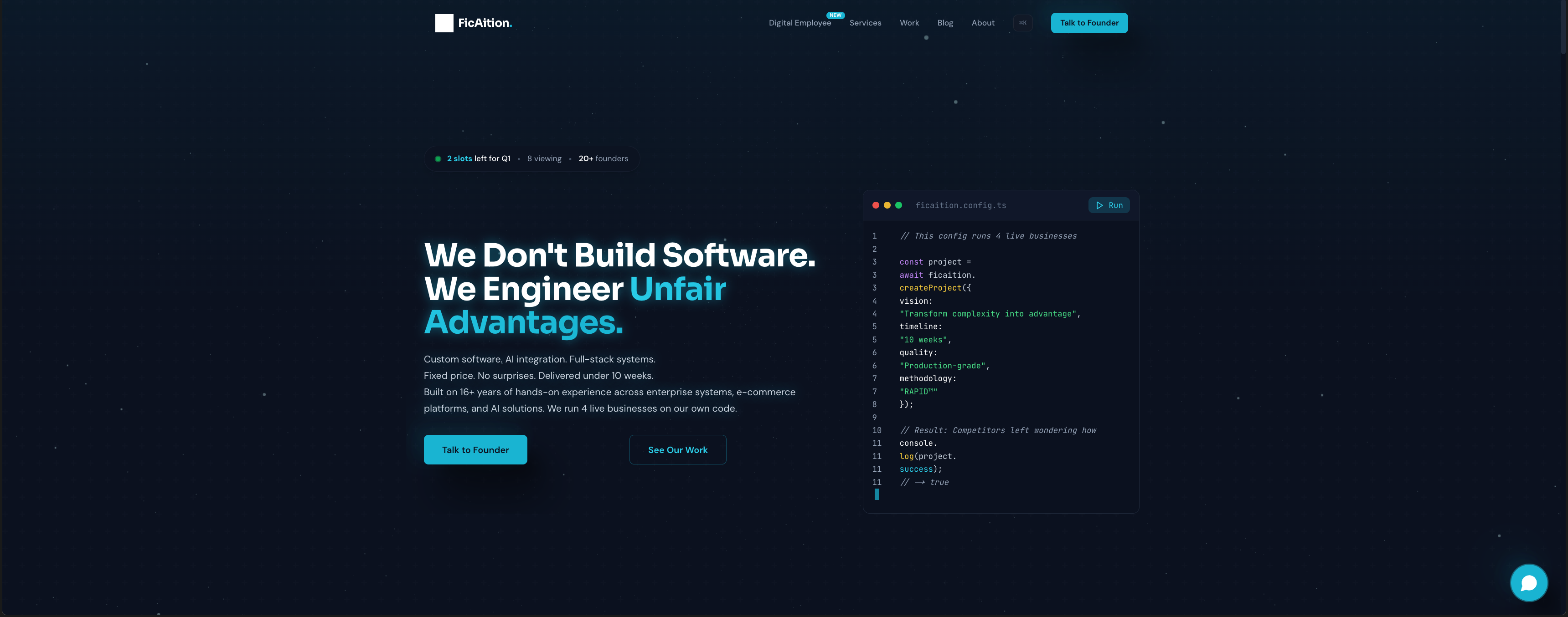 FicAition Digital Employee preview