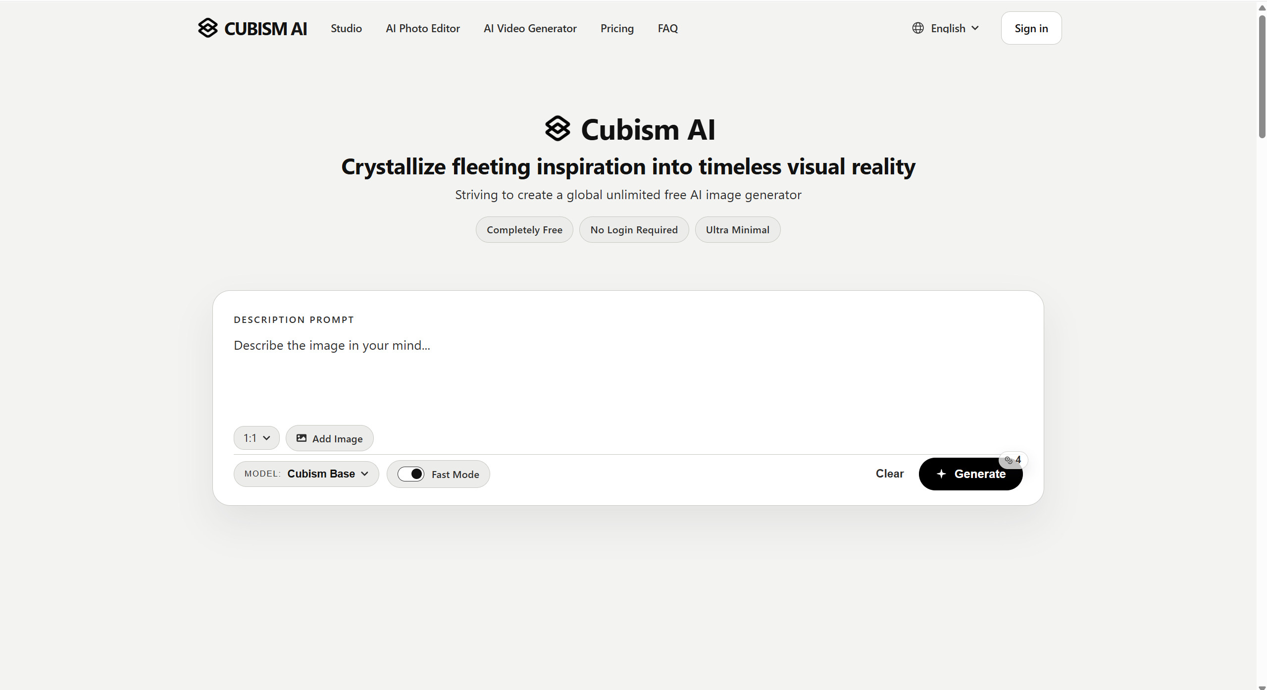 Cubism AI preview