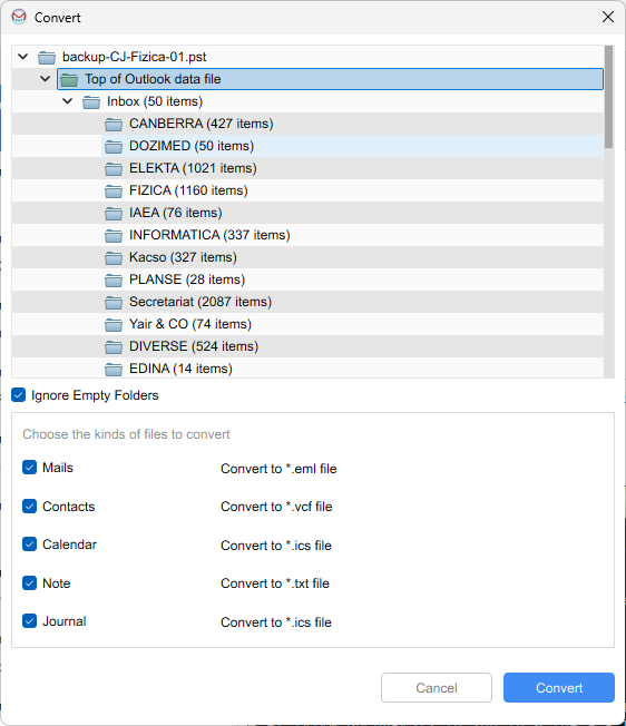 Enolsoft PST Viewer screenshot