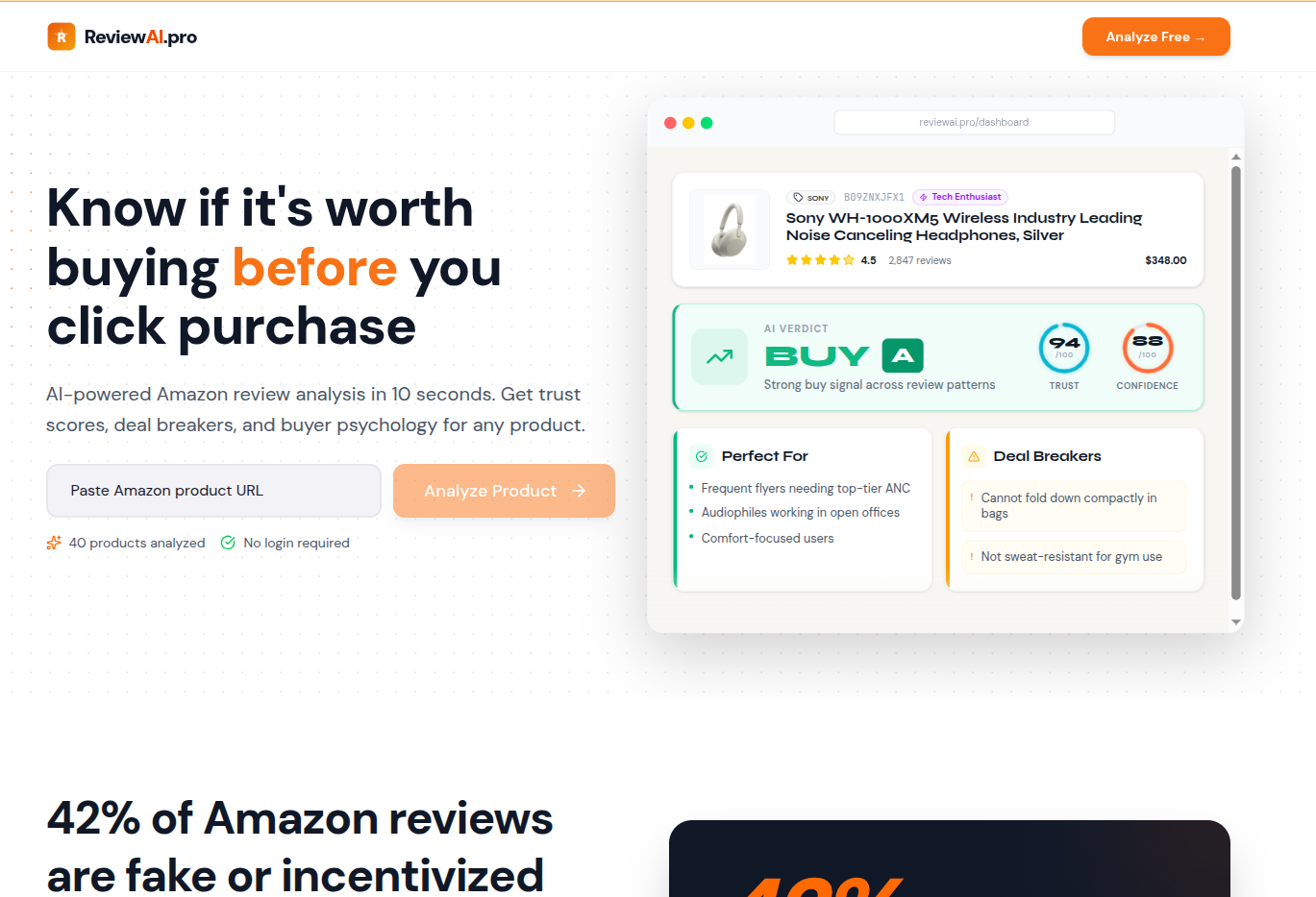 ReviewAI screenshot