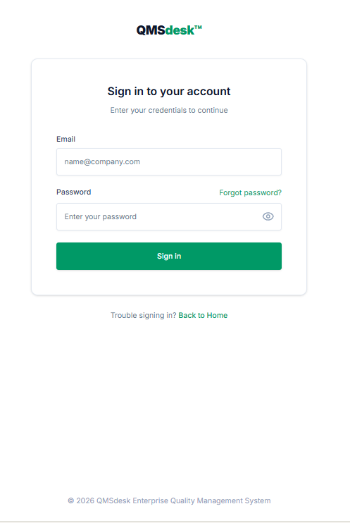 QMSdesk screenshot