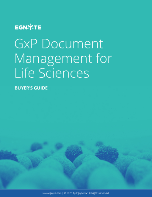 Buyer's Guide: GxP Document Management for Life Sciences
