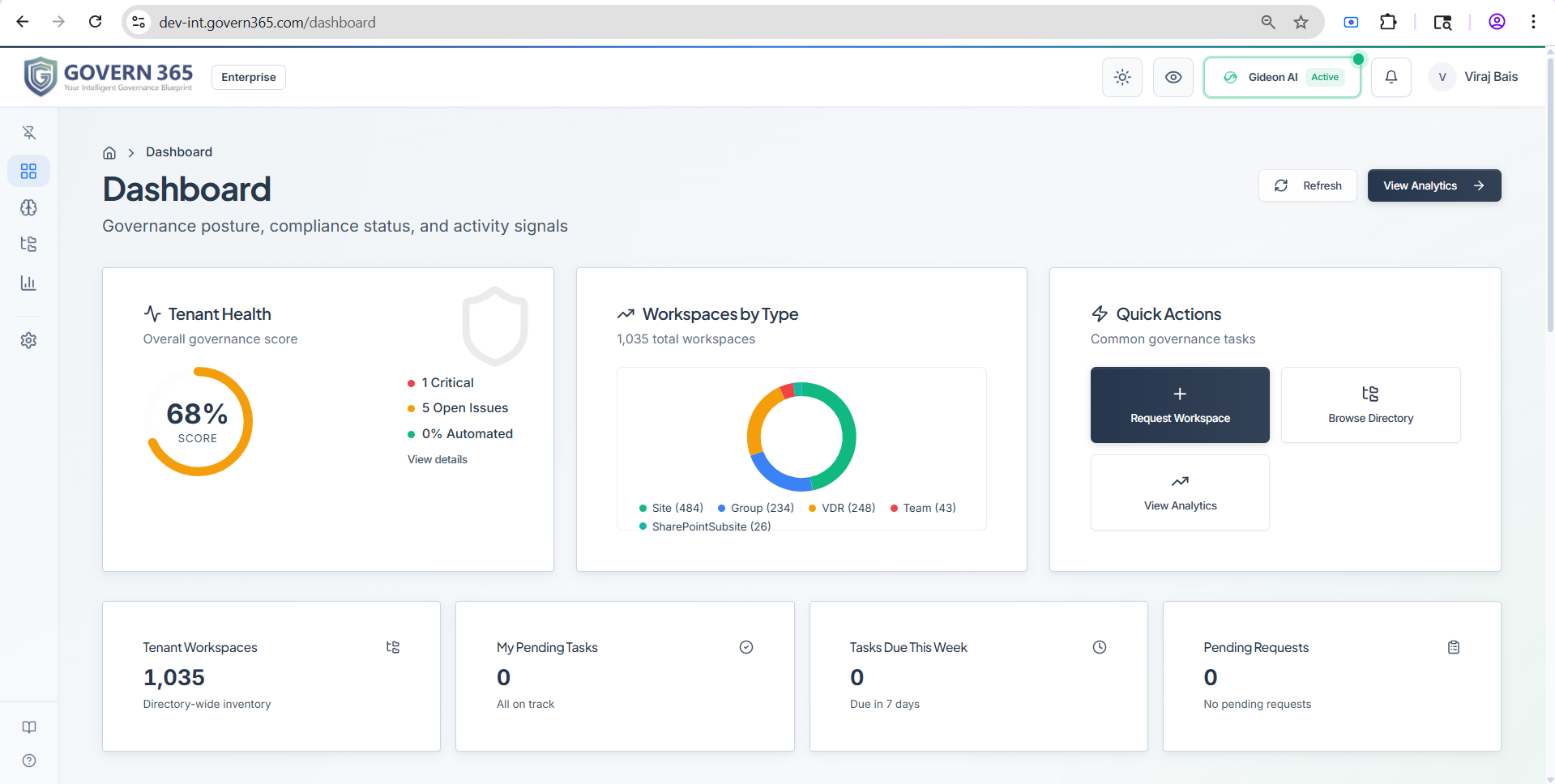 Govern 365 screenshot
