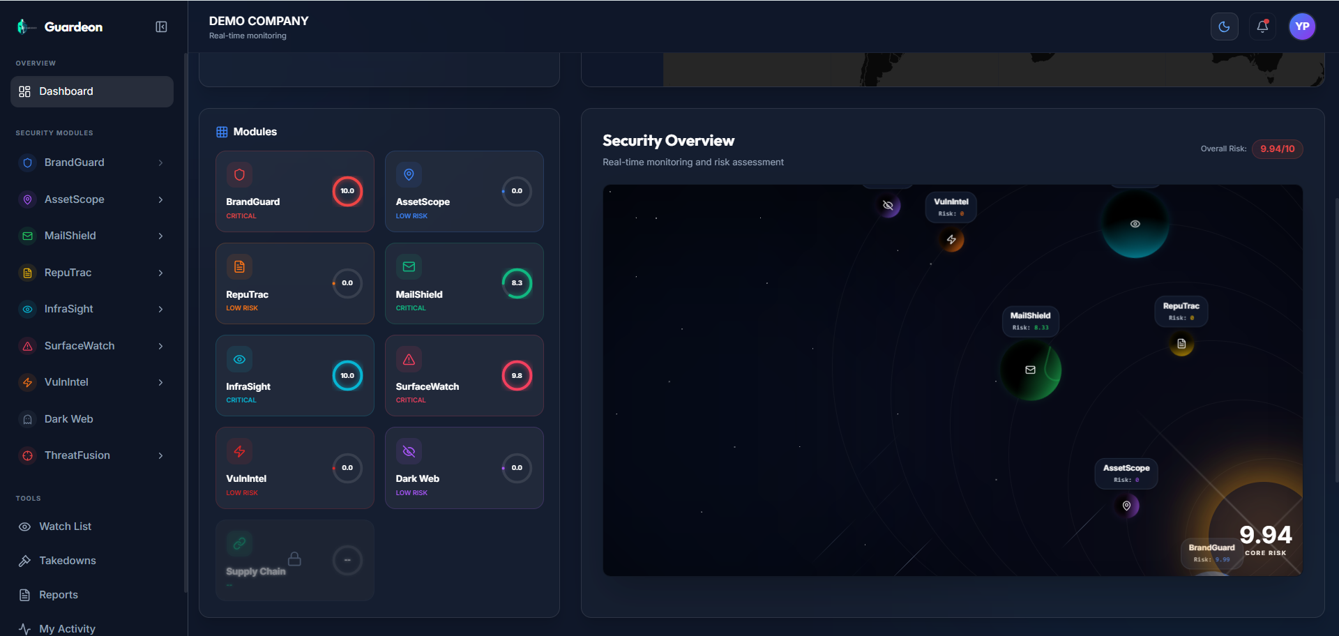 Infilux AppSec screenshot