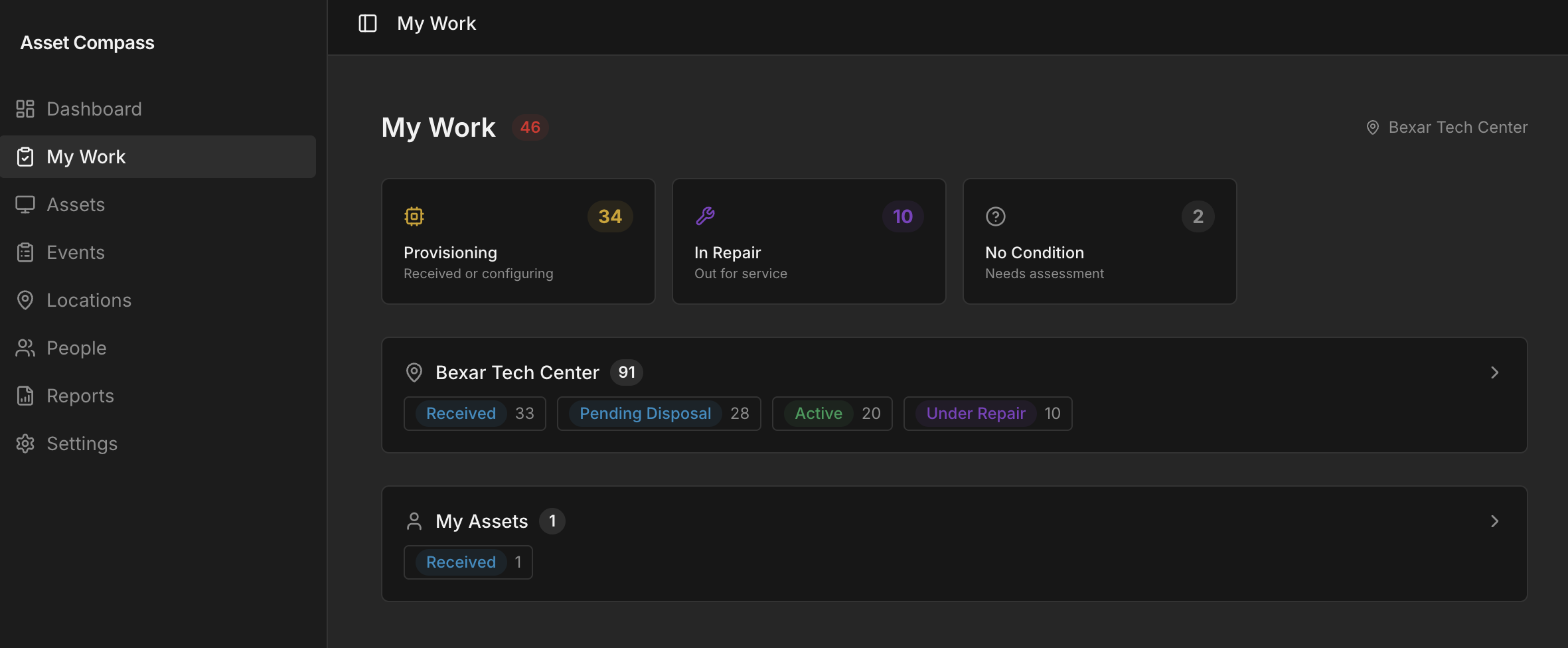 AssetCompass screenshot