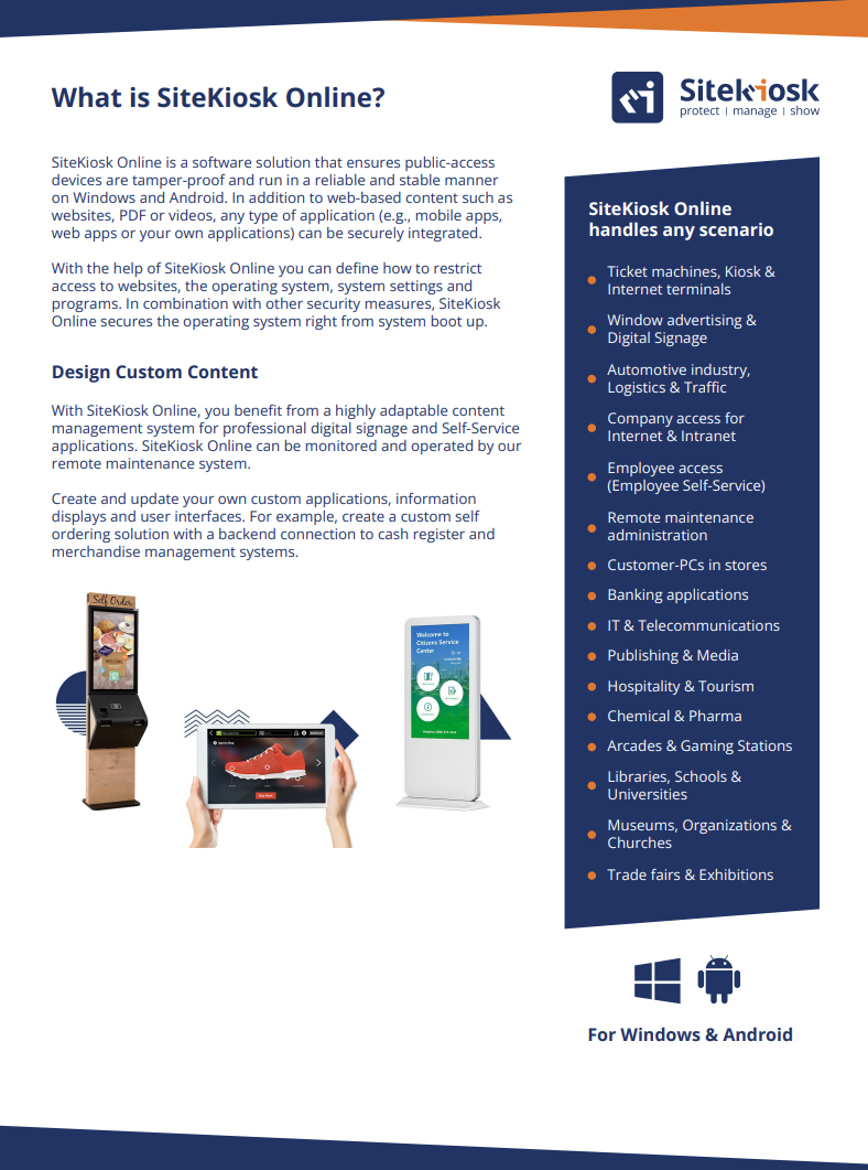 SiteKiosk screenshot