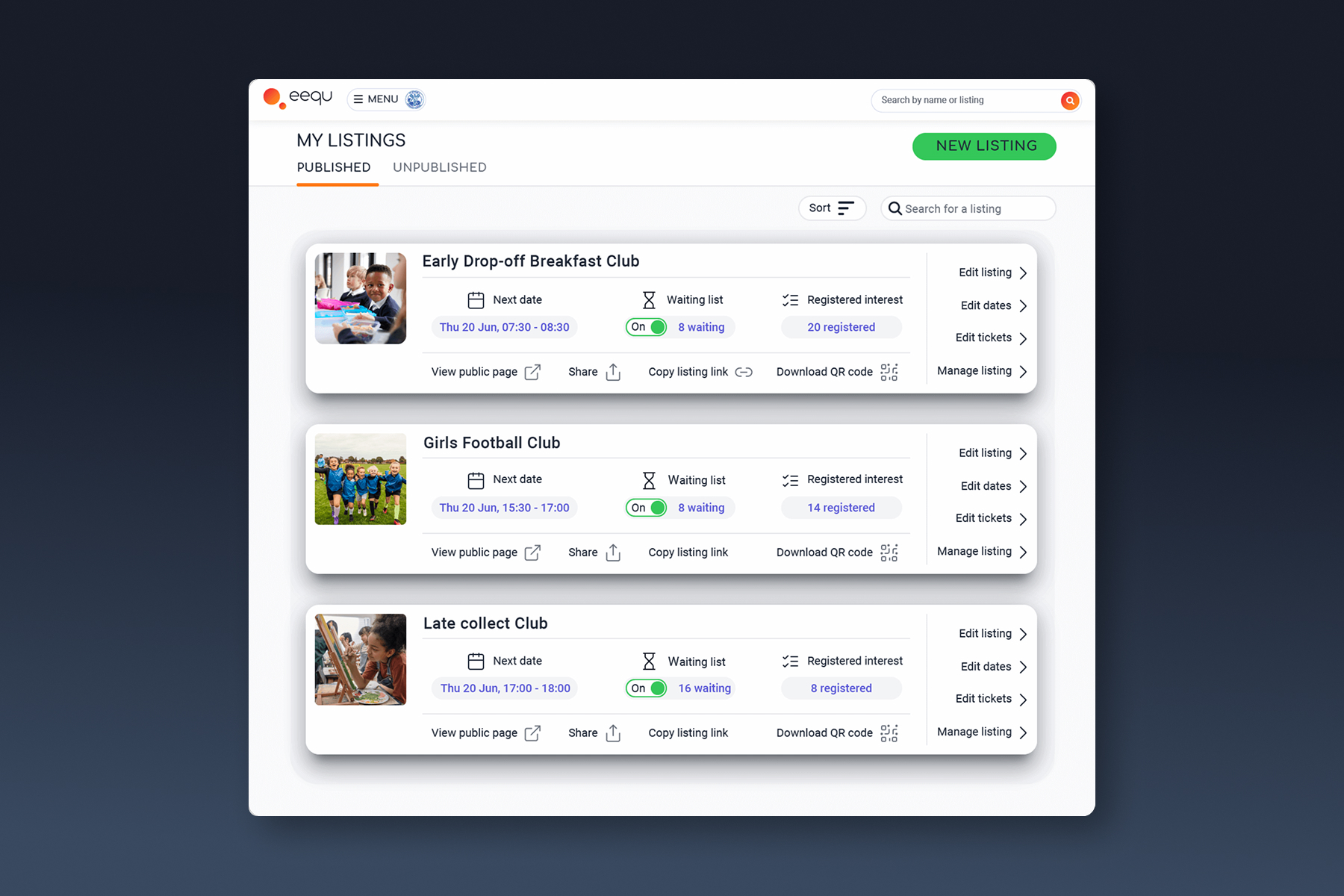Eequ screenshot