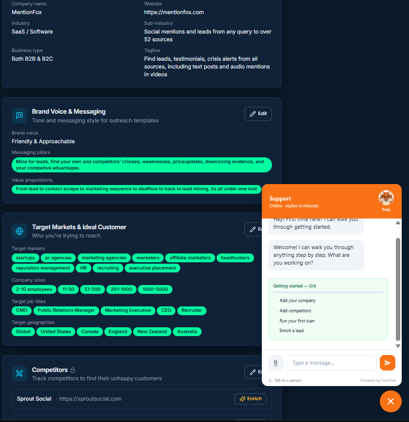 FoxChat screenshot