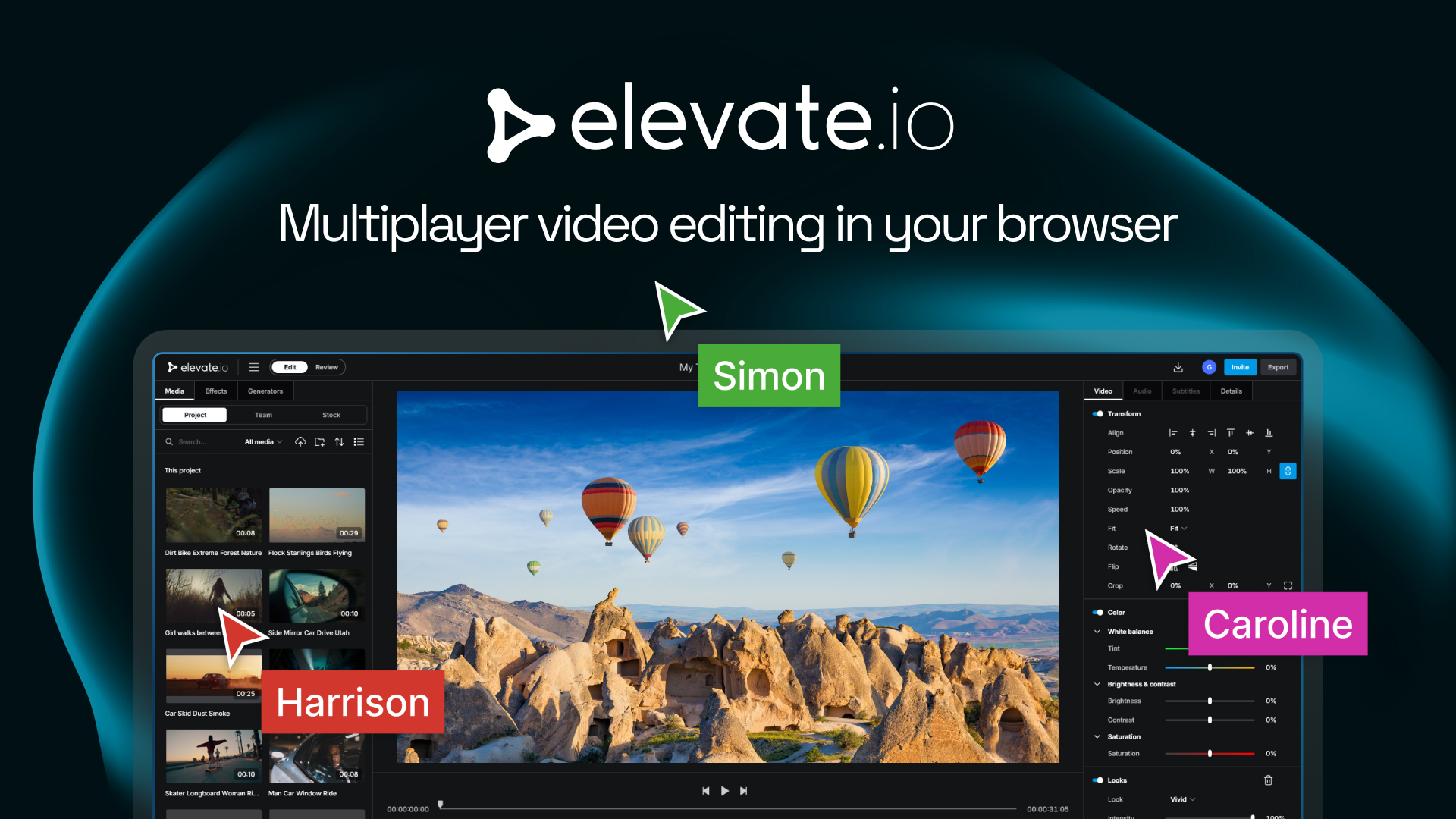 elevate.io screenshot