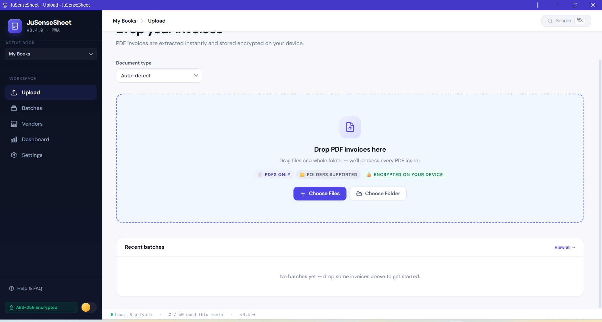 JuSenseSheet screenshot