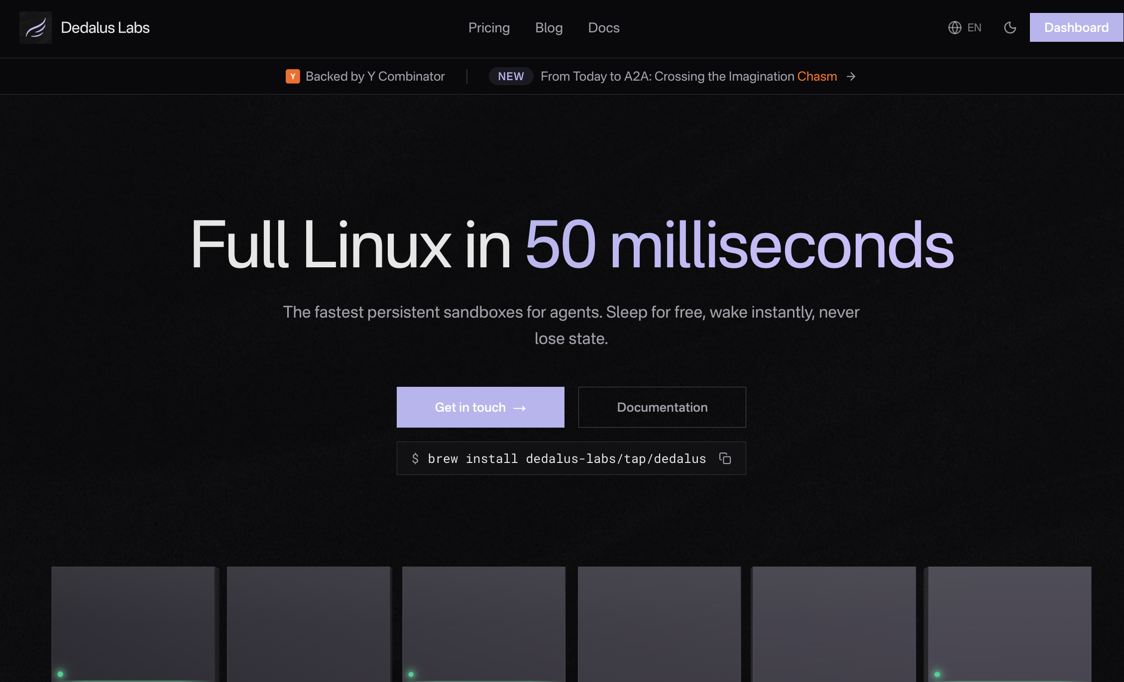 Dedalus Labs screenshot