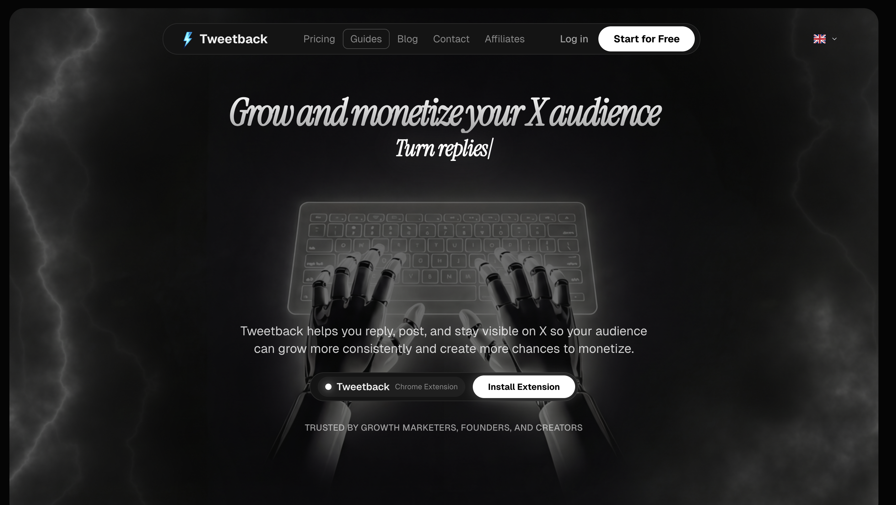 Tweetback screenshot