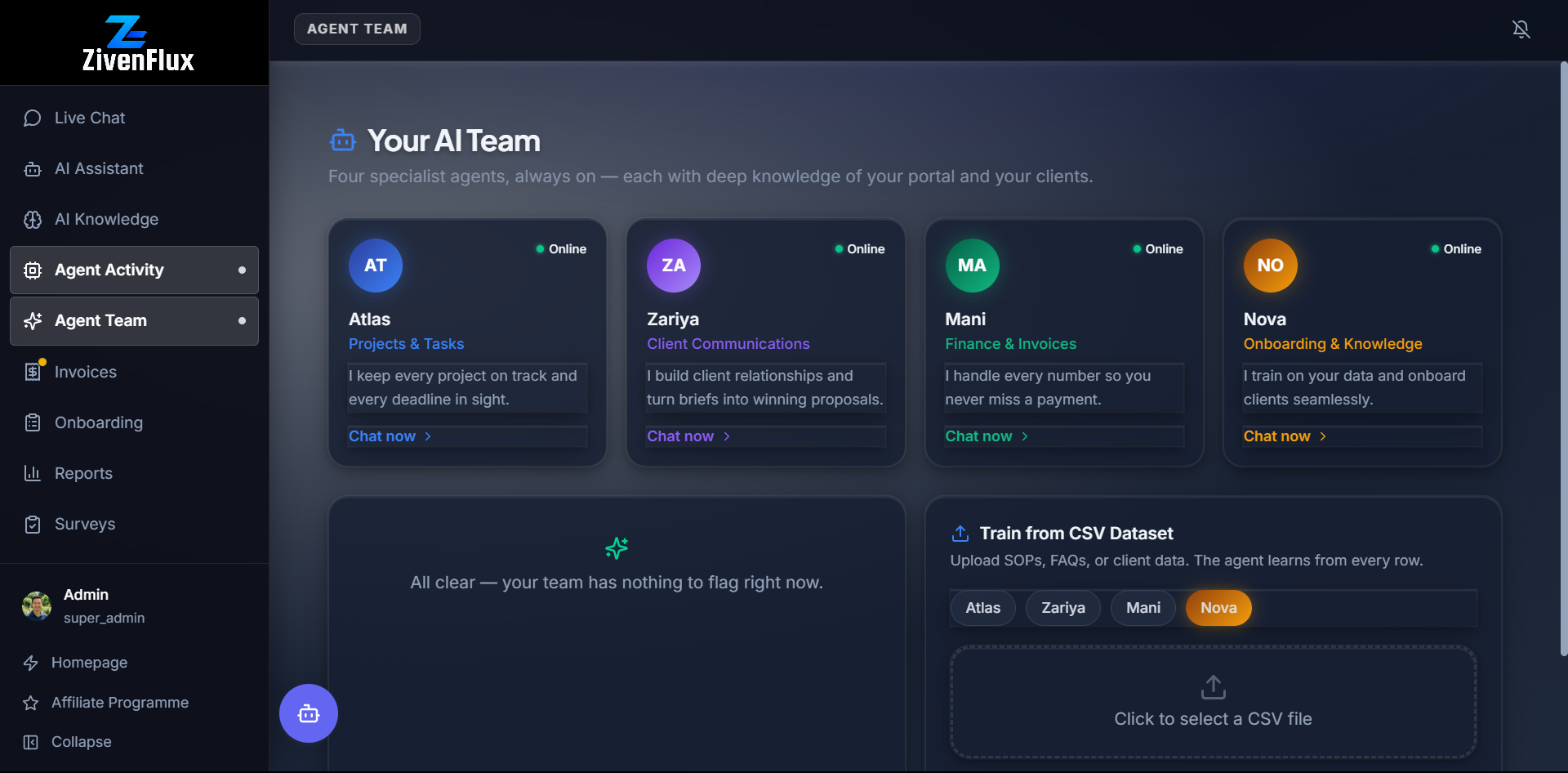 ZivenFlux screenshot