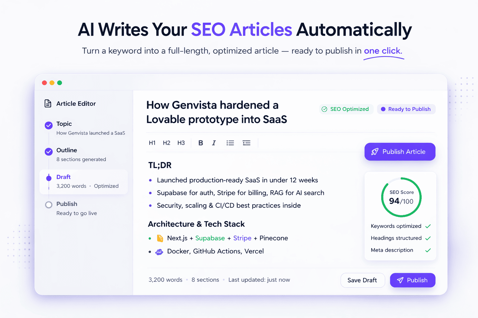 LovableSEO screenshot