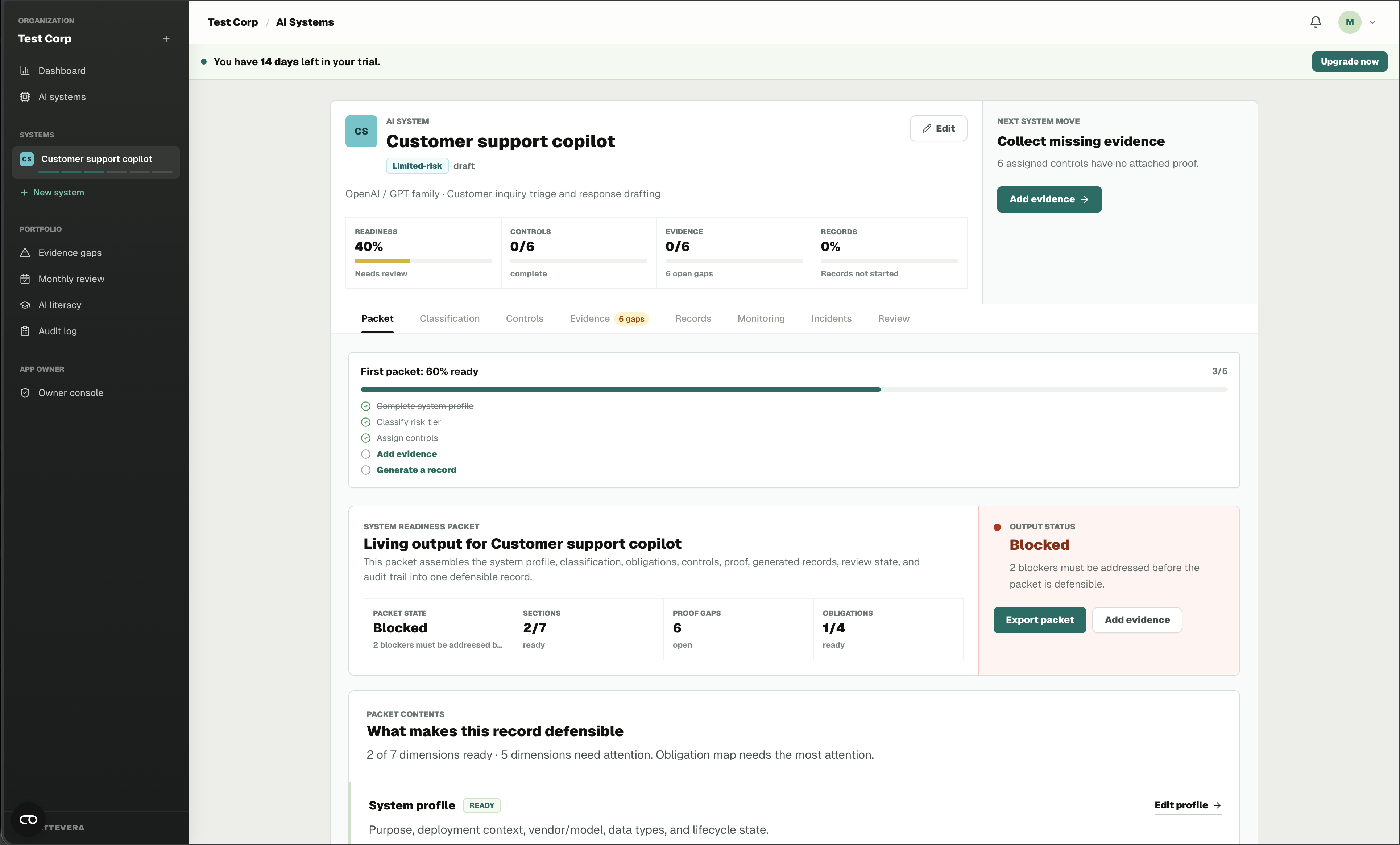 Attevera screenshot