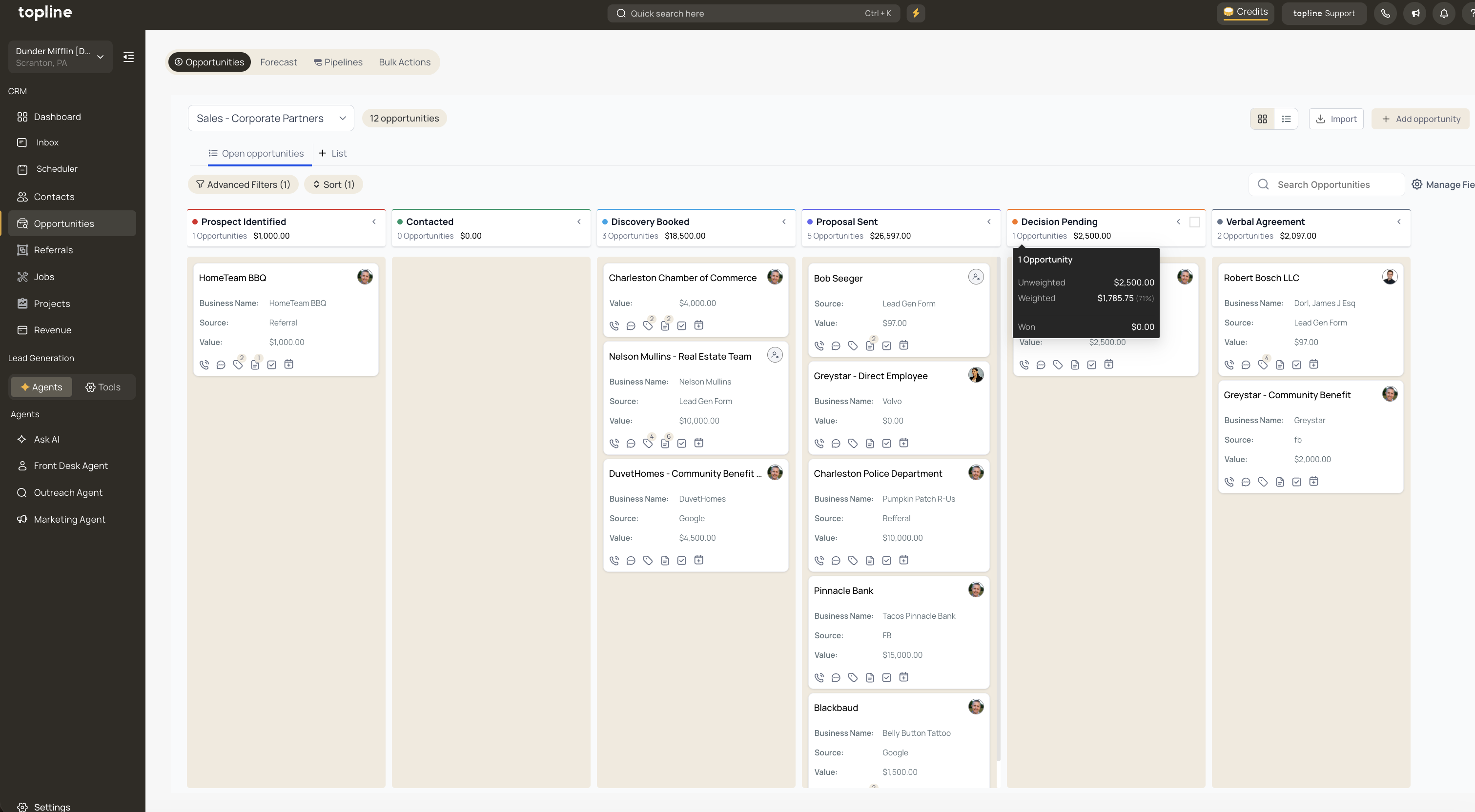 Topline OS screenshot
