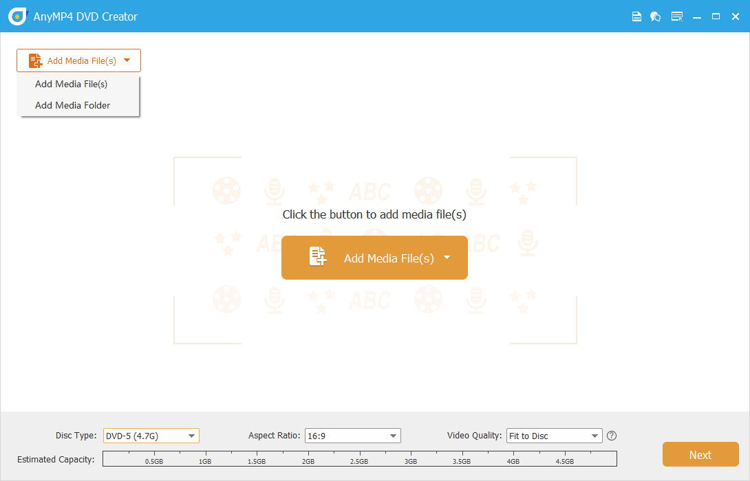 AnyMP4 DVD Creator screenshot
