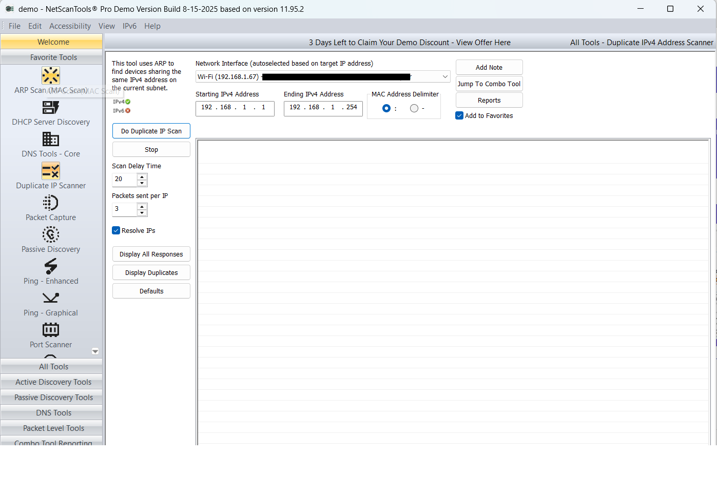 NetScanTools Pro screenshot