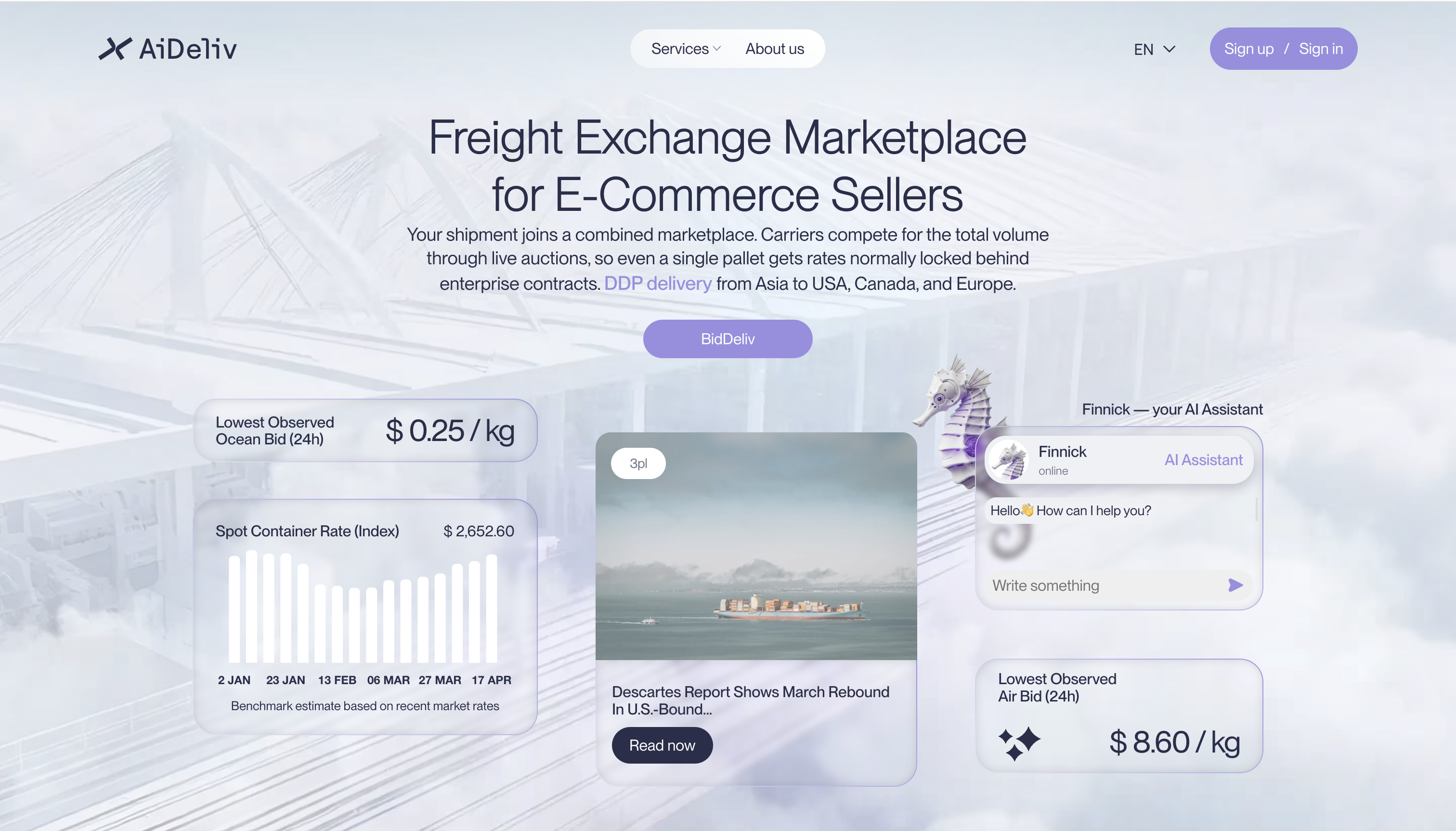 Aideliv INC screenshot
