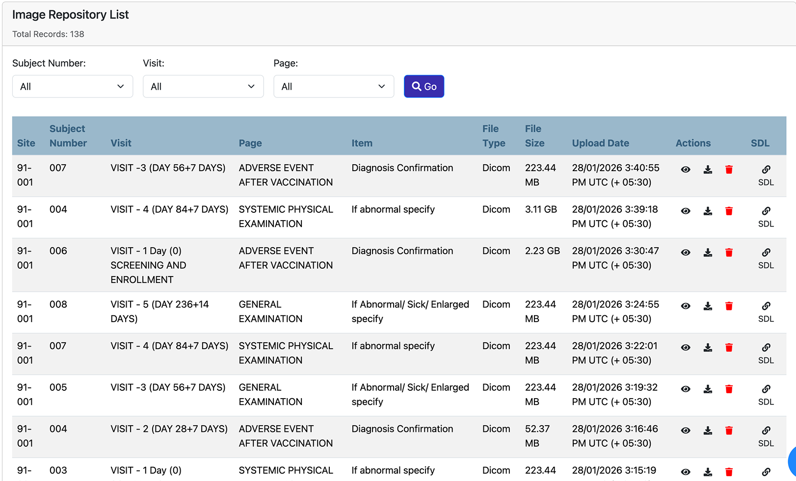 DICOM Image Repository screenshot