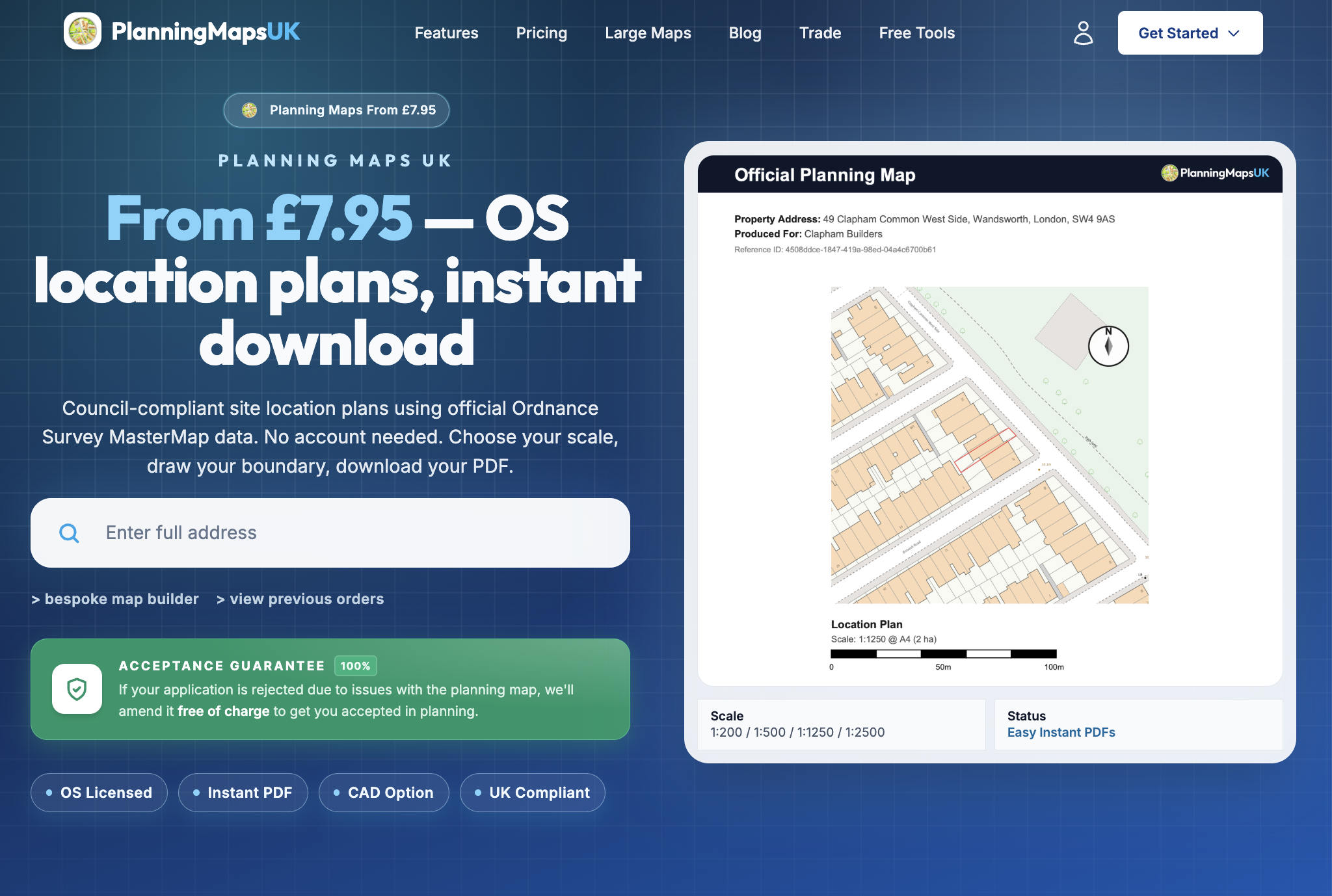 Planning Maps UK screenshot