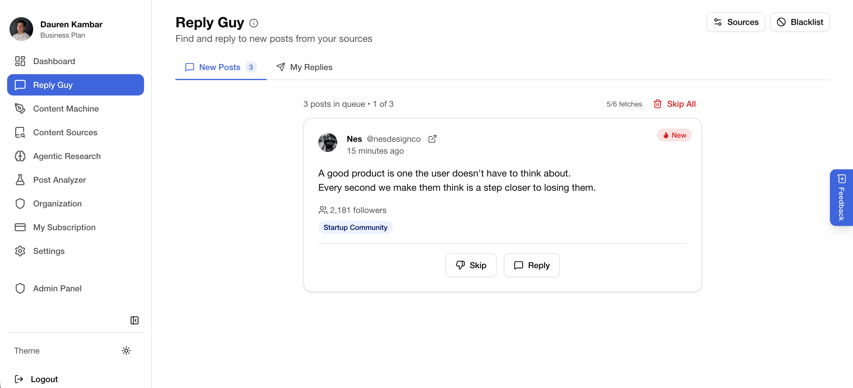 Commeta screenshot