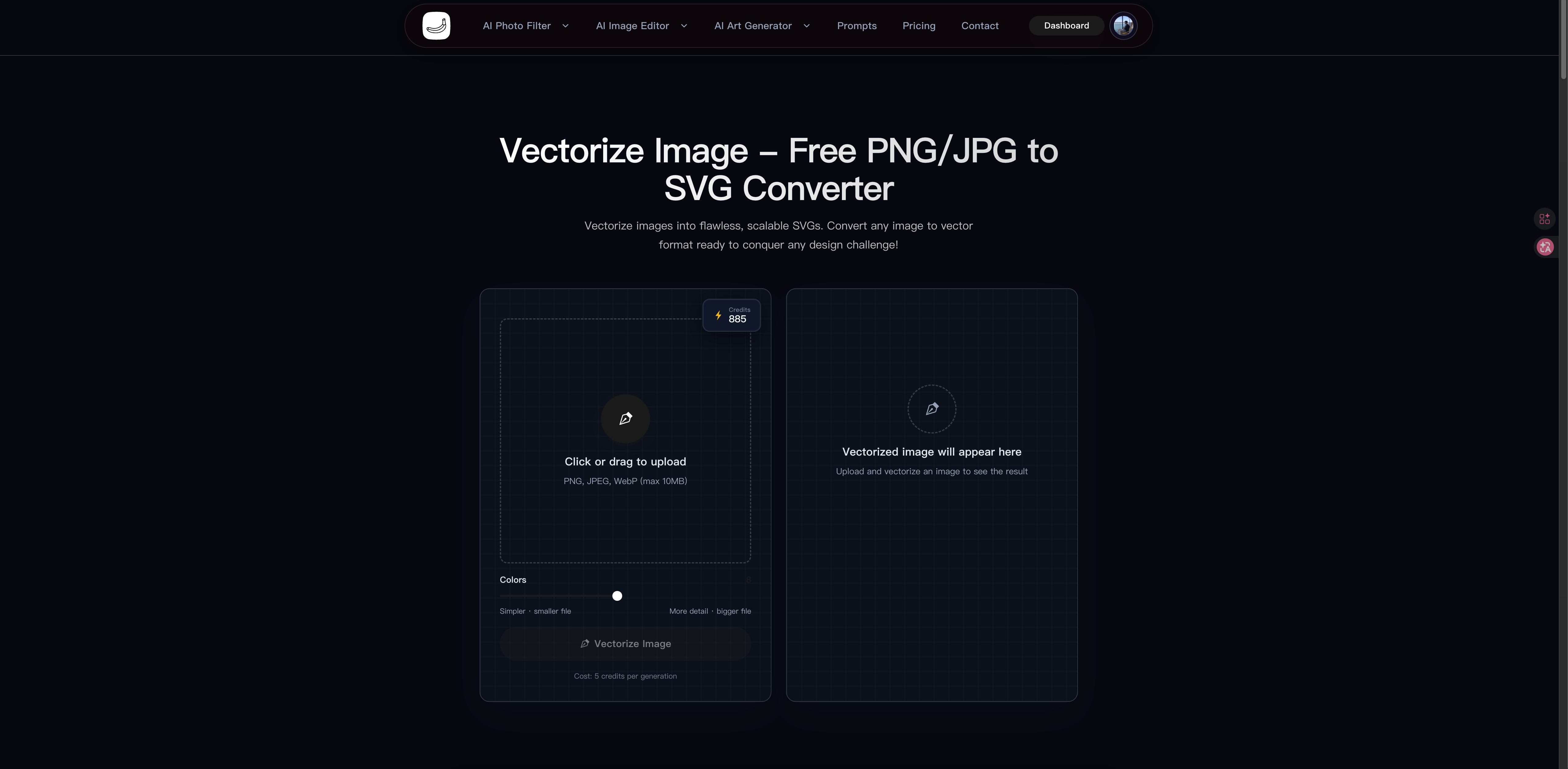 Vectorize Image screenshot