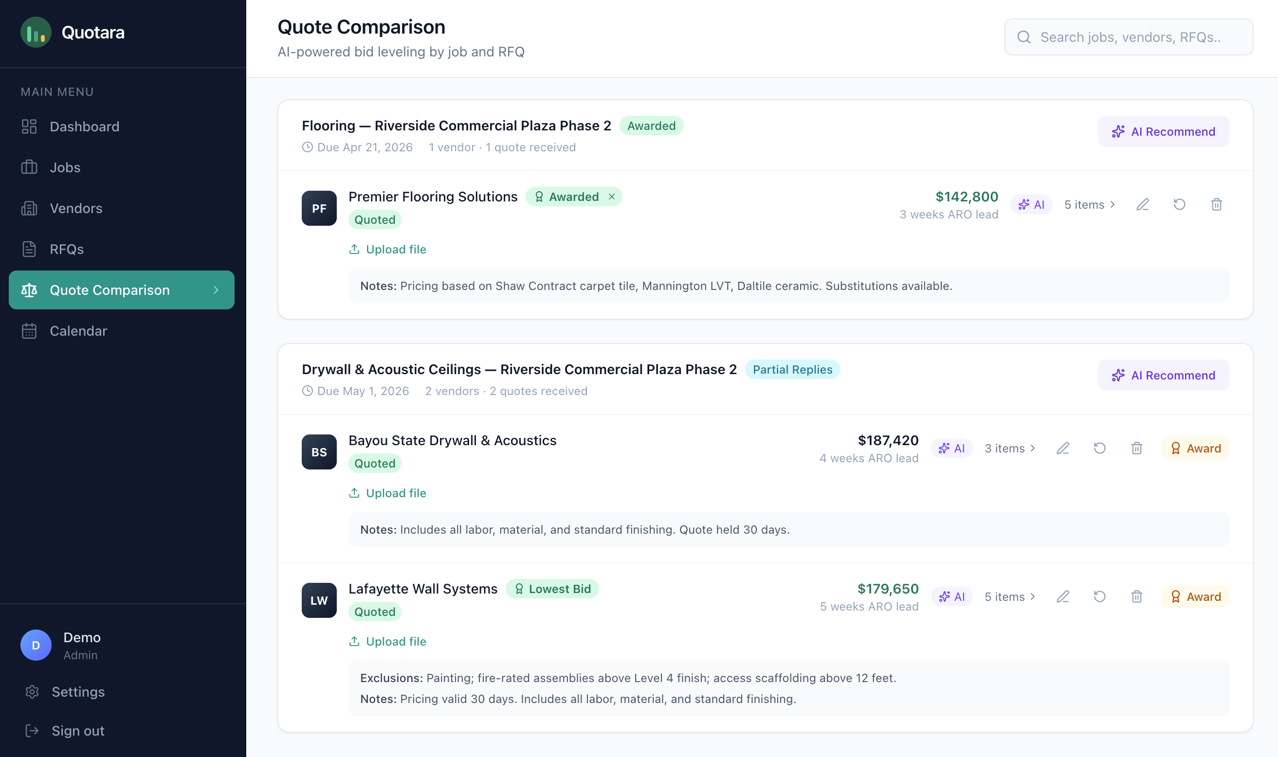 Quotara screenshot
