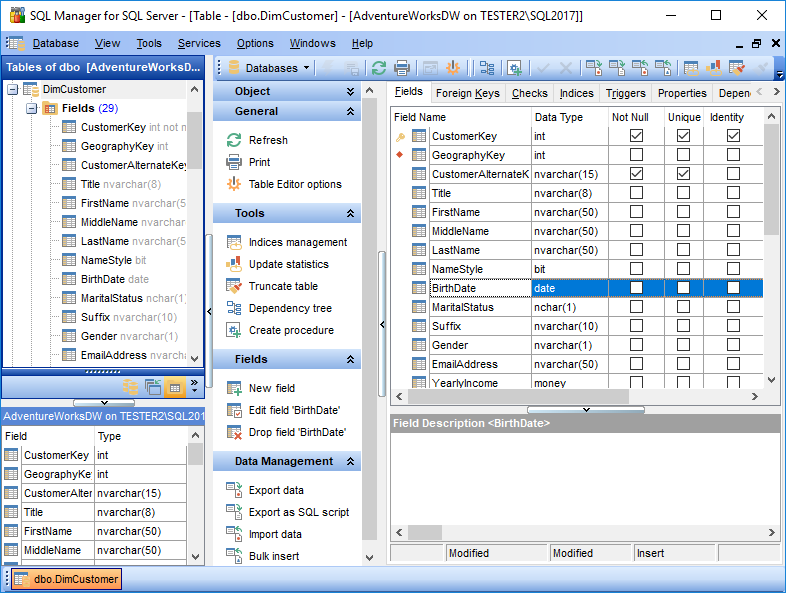 SQL Manager for SQL Server screenshot