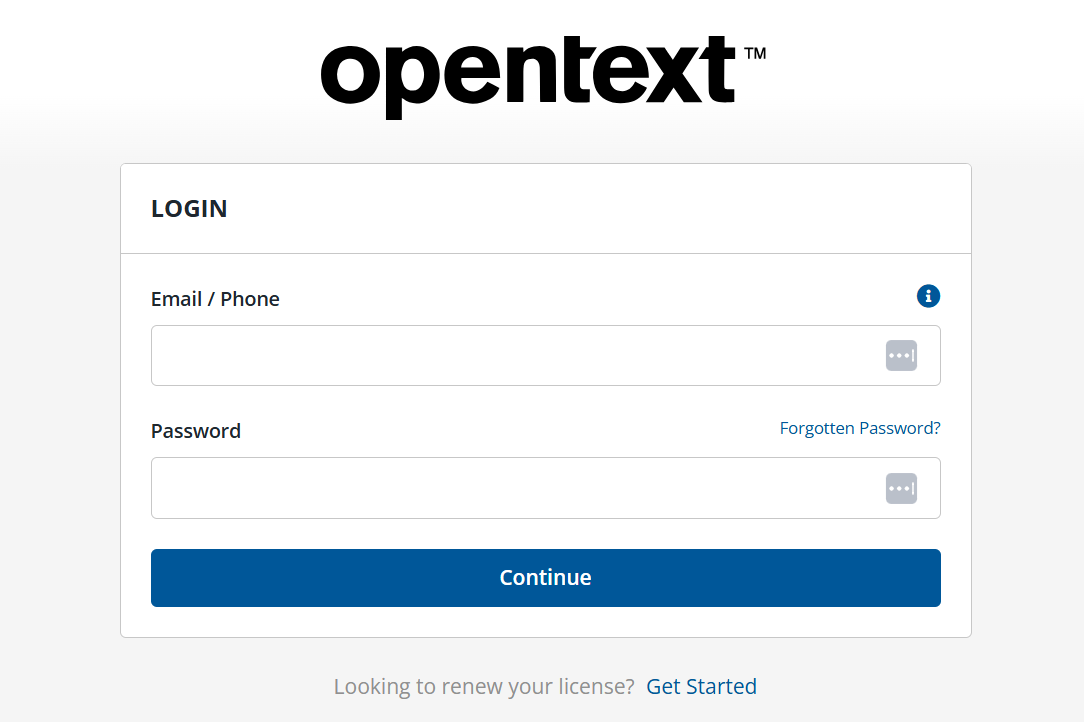 OpenText Core Email Message Privacy screenshot