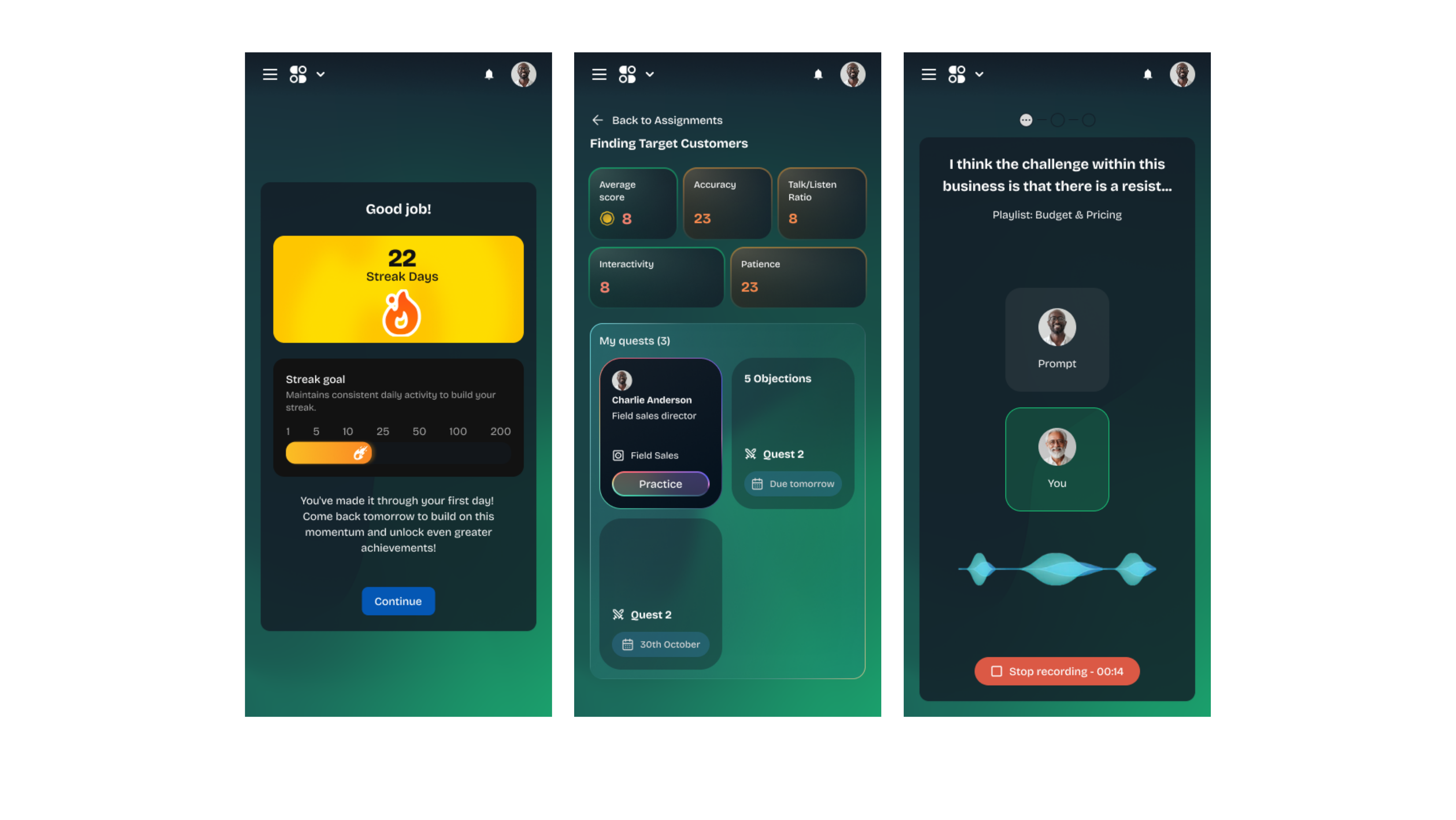 AI Roleplay & Coaching Platform screenshot