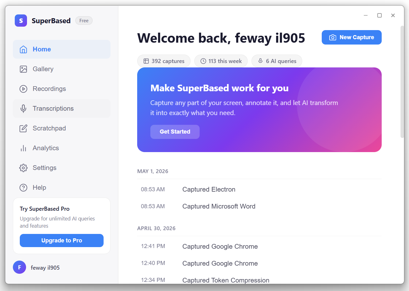 SuperBased screenshot